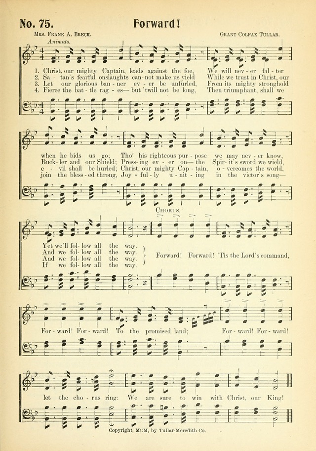 The Voice of Praise No. 2: a complete collection of Scriptural, gospel, Sunday-school and praise service songs page 80
