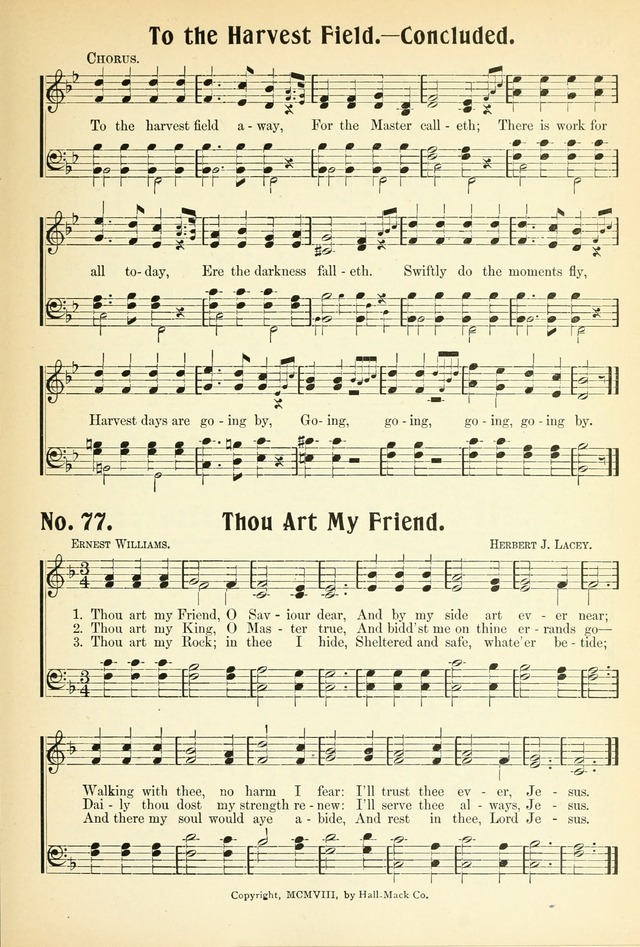 The Voice of Praise No. 2: a complete collection of Scriptural, gospel, Sunday-school and praise service songs page 82