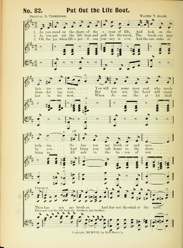 The Voice of Praise No. 2: a complete collection of Scriptural, gospel, Sunday-school and praise service songs page 87