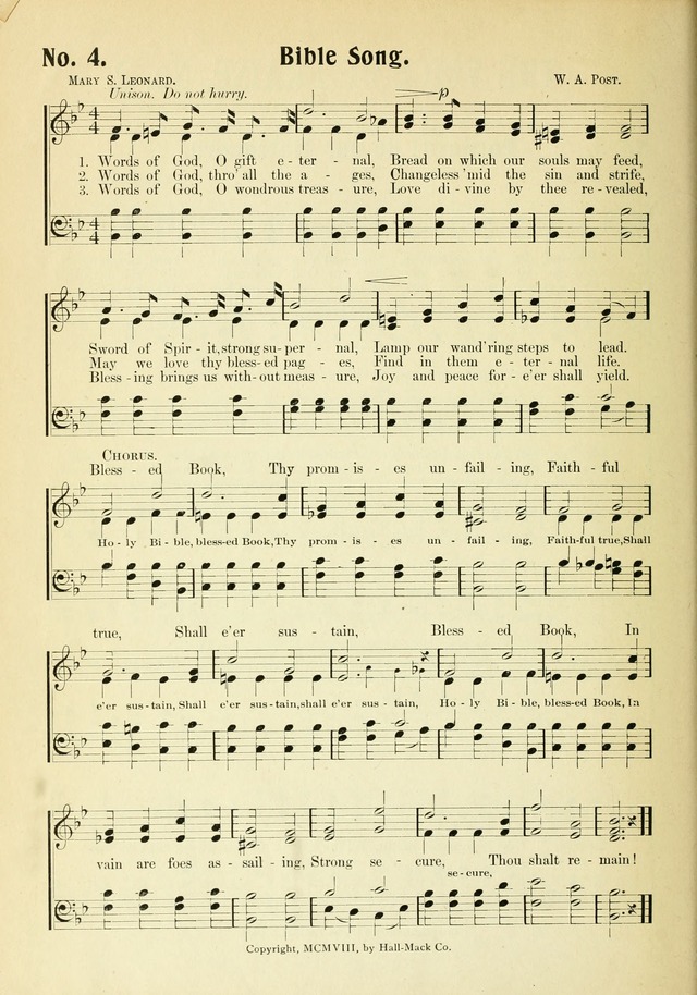 The Voice of Praise No. 2: a complete collection of Scriptural, gospel, Sunday-school and praise service songs page 9