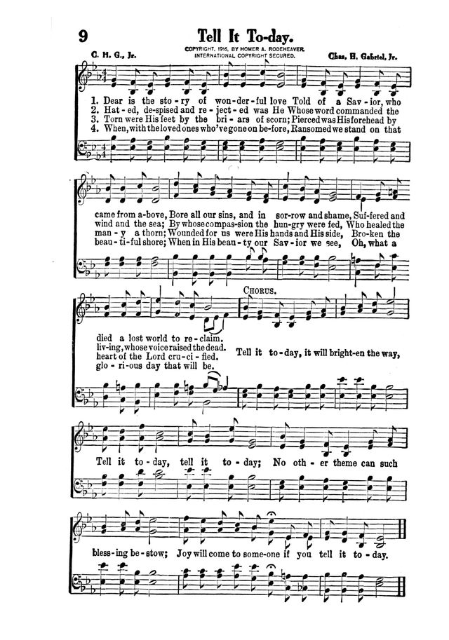 Victory Songs: For the Church, Sunday School and Evangelistic Services. page 11