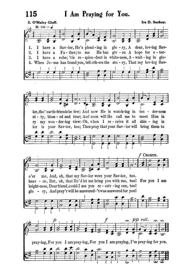 Victory Songs: For the Church, Sunday School and Evangelistic Services. page 117