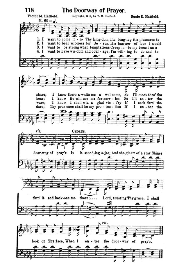 Victory Songs: For the Church, Sunday School and Evangelistic Services. page 120