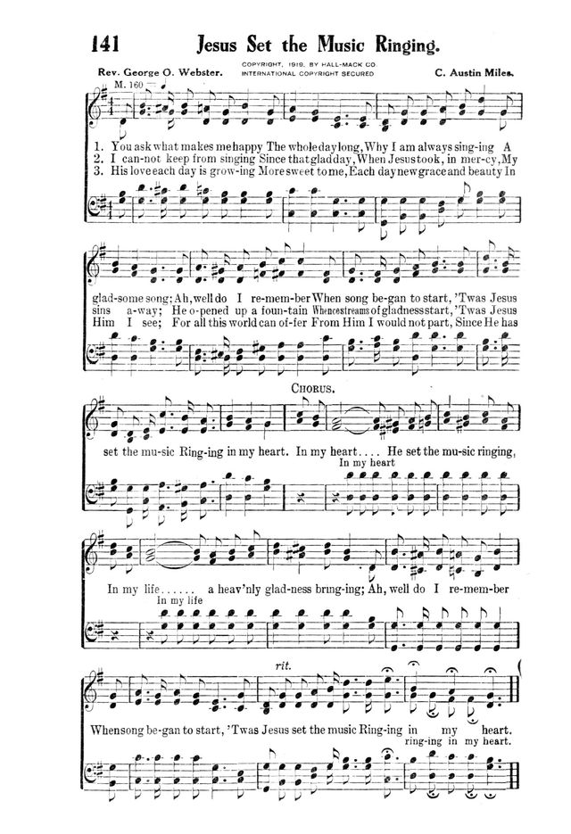 Victory Songs: For the Church, Sunday School and Evangelistic Services. page 143