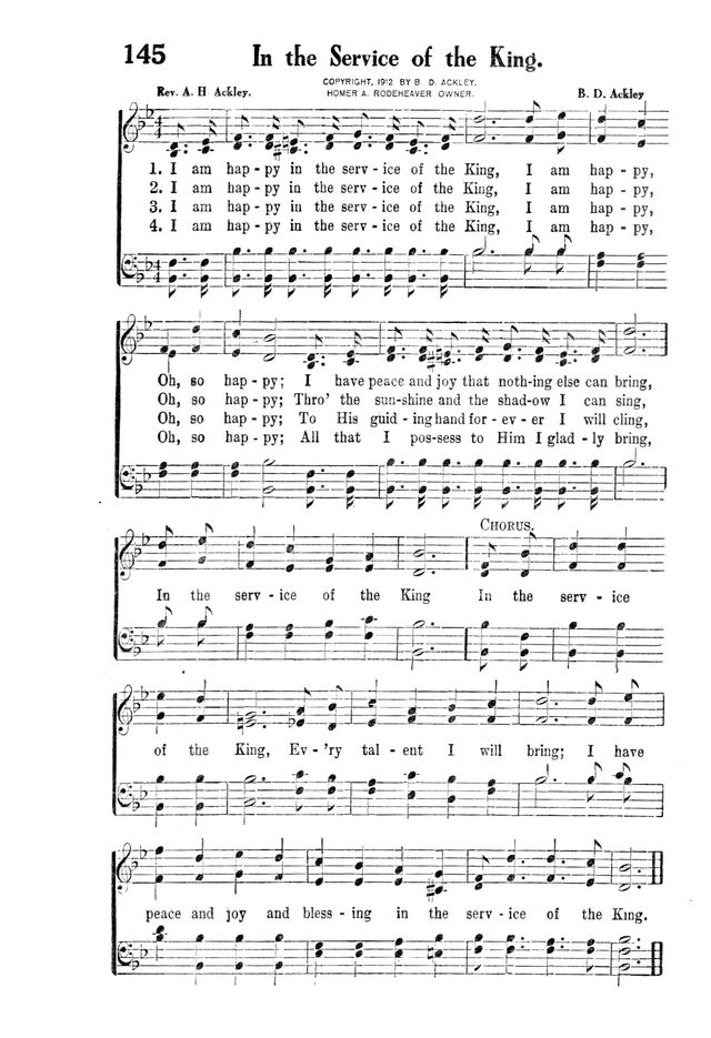 Victory Songs: For the Church, Sunday School and Evangelistic Services. page 147