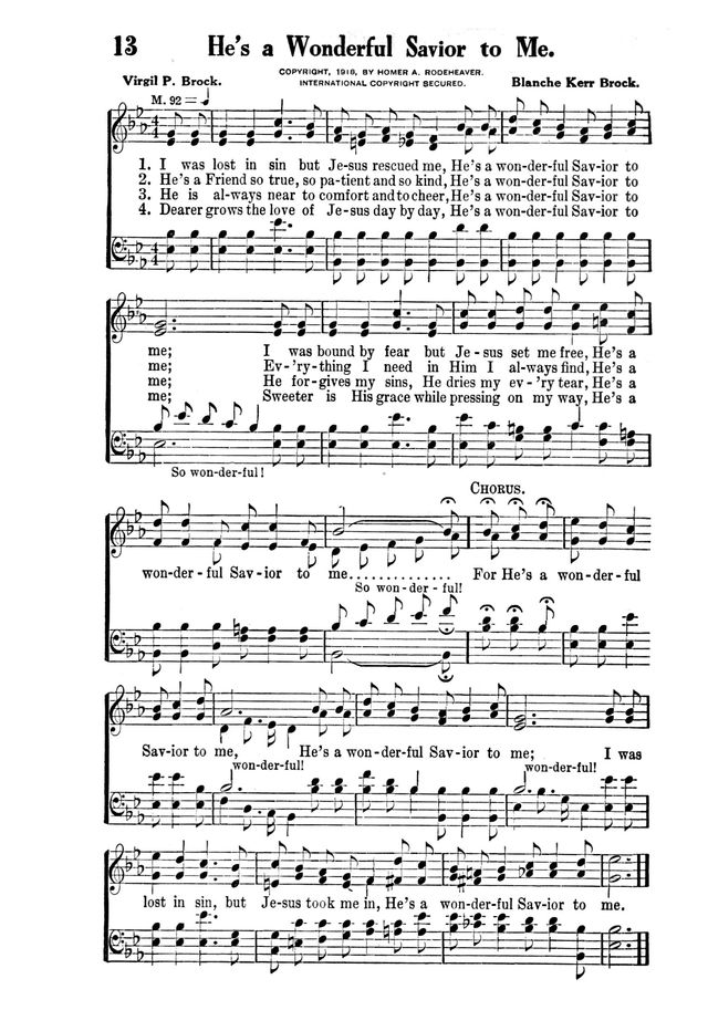 Victory Songs: For the Church, Sunday School and Evangelistic Services. page 15