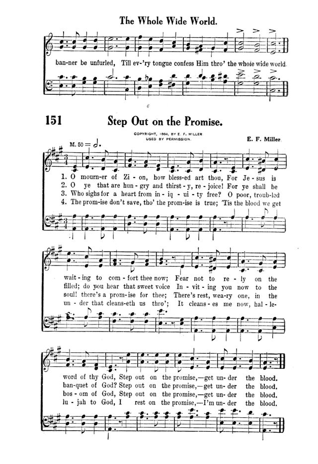 Victory Songs: For the Church, Sunday School and Evangelistic Services. page 153
