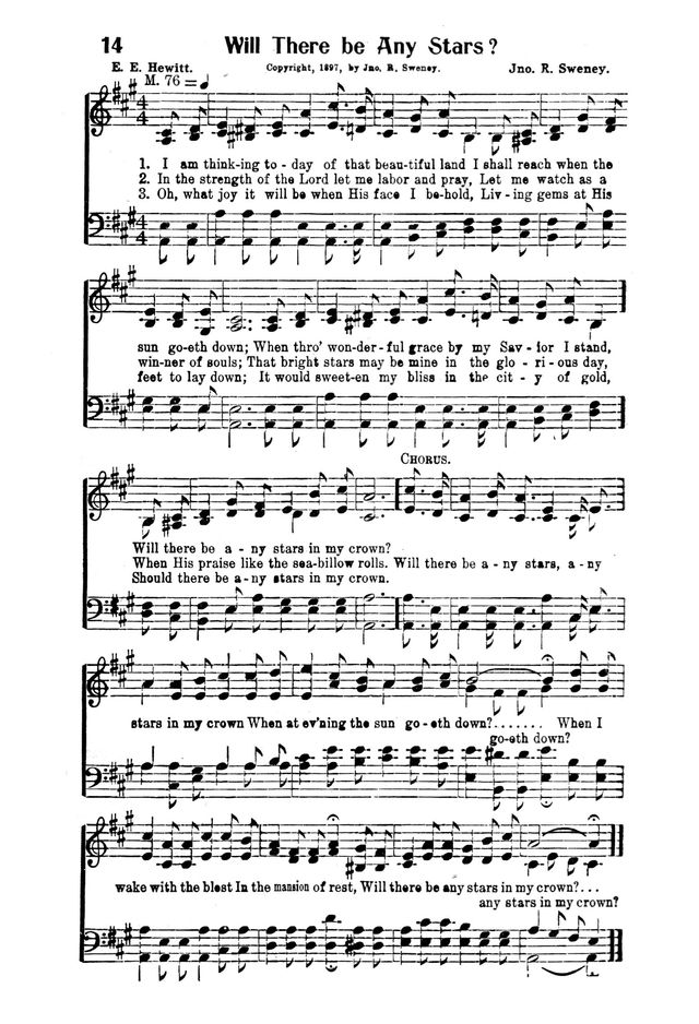 Victory Songs: For the Church, Sunday School and Evangelistic Services. page 16