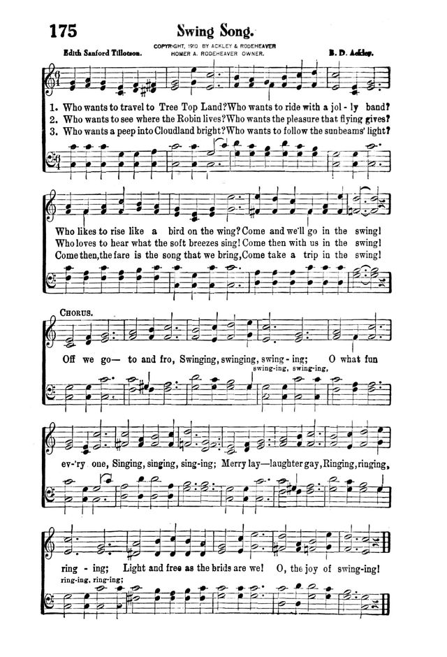 Victory Songs: For the Church, Sunday School and Evangelistic Services. page 176