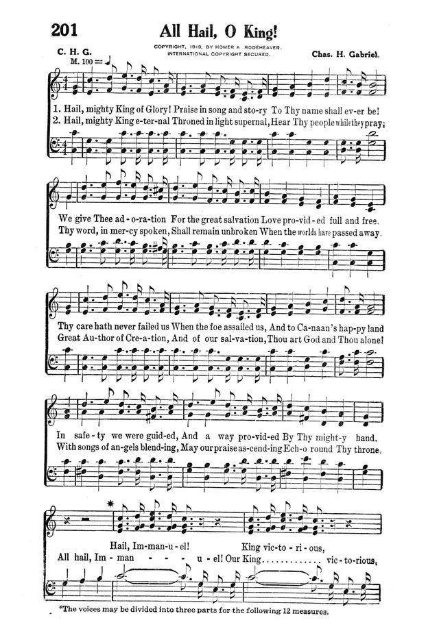 Victory Songs: For the Church, Sunday School and Evangelistic Services. page 202