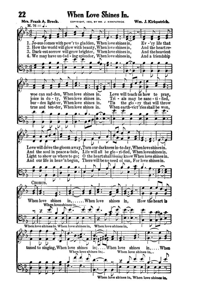 Victory Songs: For the Church, Sunday School and Evangelistic Services. page 24
