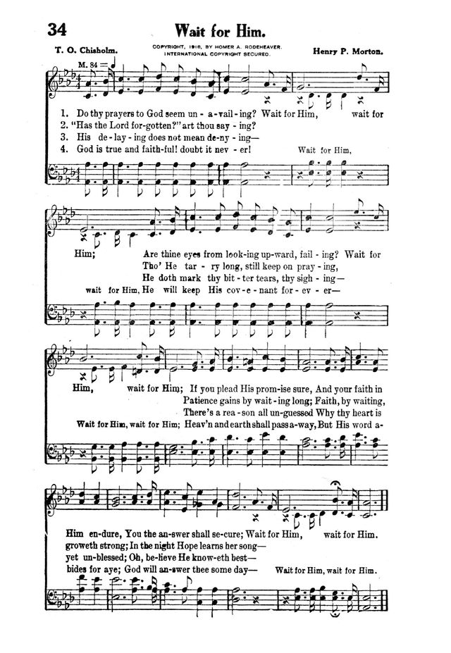 Victory Songs: For the Church, Sunday School and Evangelistic Services. page 36