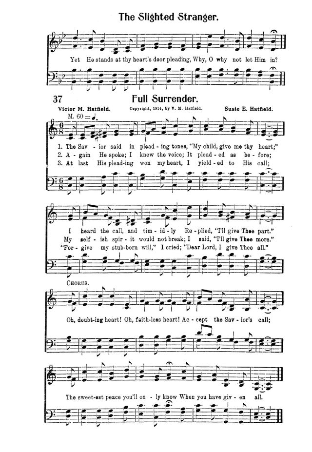 Victory Songs: For the Church, Sunday School and Evangelistic Services. page 39