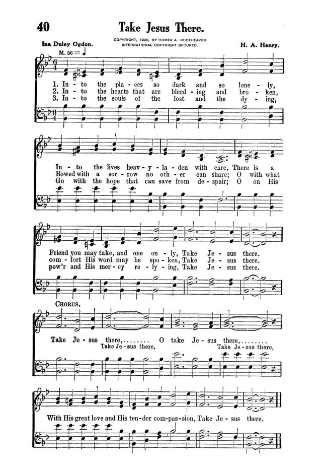Victory Songs: For the Church, Sunday School and Evangelistic Services. page 42