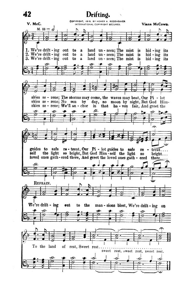 Victory Songs: For the Church, Sunday School and Evangelistic Services. page 44