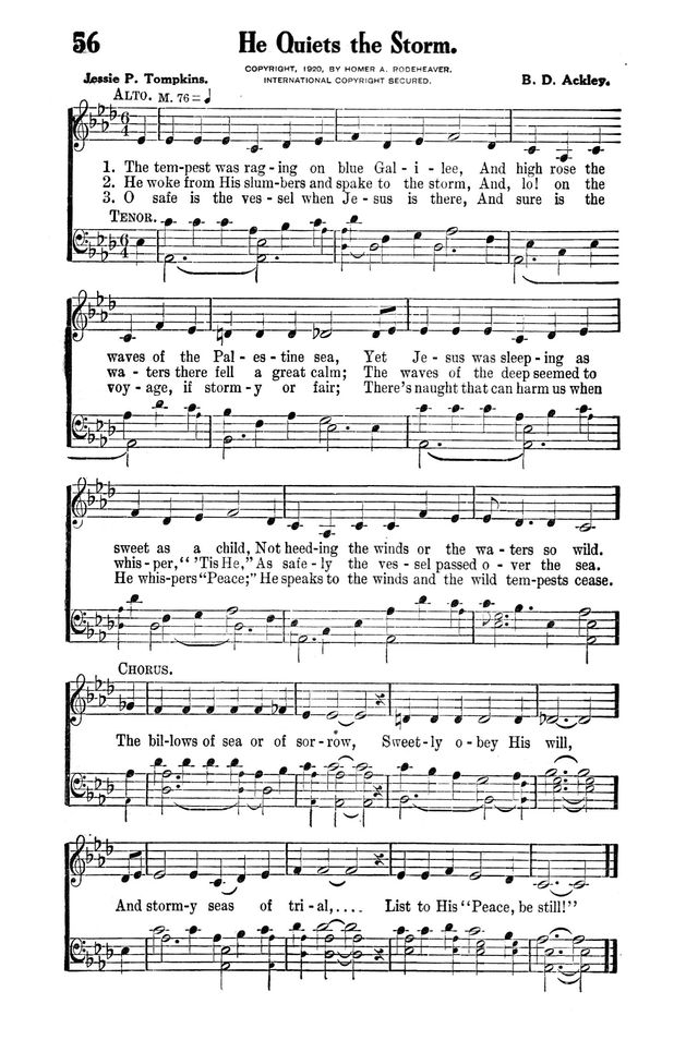 Victory Songs: For the Church, Sunday School and Evangelistic Services. page 58