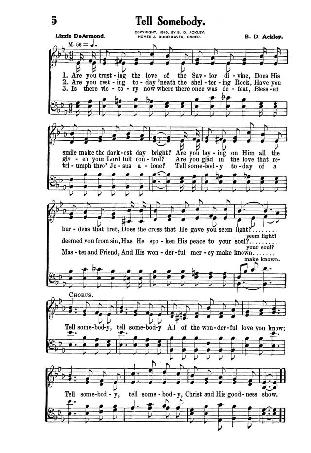 Victory Songs: For the Church, Sunday School and Evangelistic Services. page 7