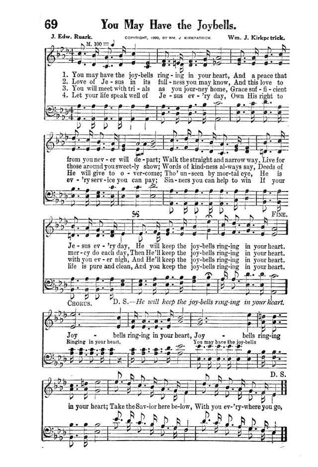 Victory Songs: For the Church, Sunday School and Evangelistic Services. page 71