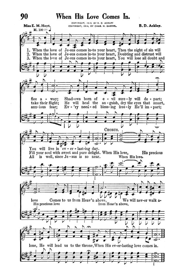 Victory Songs: For the Church, Sunday School and Evangelistic Services. page 92
