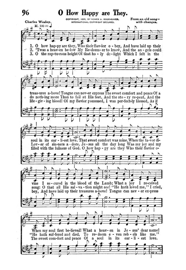 Victory Songs: For the Church, Sunday School and Evangelistic Services. page 98