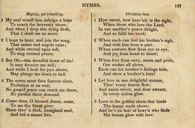 The Vestry Singing Book: being a selection of the most popular and approved tunes and hymns now extant, designed for social and religious meetings, family devotion, singing schools, etc. page 139
