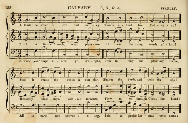 The Vestry Singing Book: being a selection of the most popular and approved tunes and hymns now extant, designed for social and religious meetings, family devotion, singing schools, etc. page 190