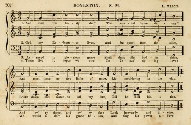 The Vestry Singing Book: being a selection of the most popular and approved tunes and hymns now extant, designed for social and religious meetings, family devotion, singing schools, etc. page 210