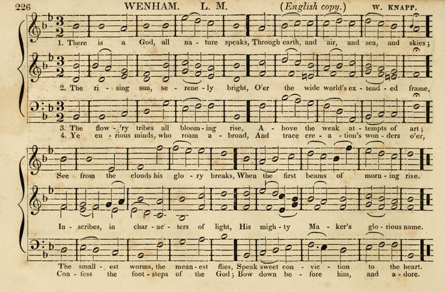 The Vestry Singing Book: being a selection of the most popular and approved tunes and hymns now extant, designed for social and religious meetings, family devotion, singing schools, etc. page 234