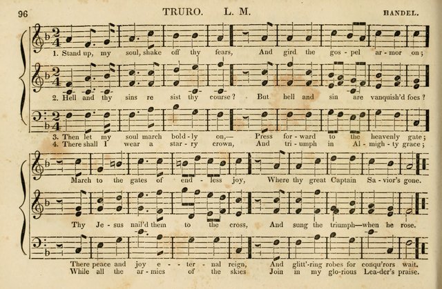 The Vestry Singing Book: being a selection of the most popular and approved tunes and hymns now extant, designed for social and religious meetings, family devotion, singing schools, etc. page 96