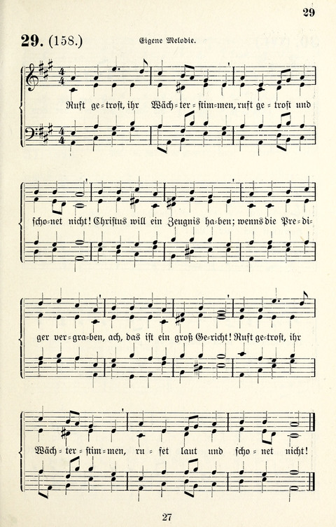 Vierstimmige Melodien für das Gesangbuch: zum gottesdienstlichen und häuslichen Gebrauch in Evangelischen Mennoniten-Gemeinden page 27