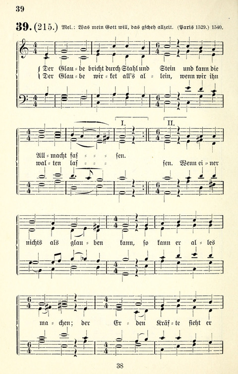 Vierstimmige Melodien für das Gesangbuch: zum gottesdienstlichen und häuslichen Gebrauch in Evangelischen Mennoniten-Gemeinden page 38