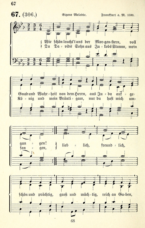 Vierstimmige Melodien für das Gesangbuch: zum gottesdienstlichen und häuslichen Gebrauch in Evangelischen Mennoniten-Gemeinden page 68