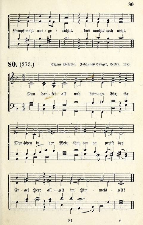 Vierstimmige Melodien für das Gesangbuch: zum gottesdienstlichen und häuslichen Gebrauch in Evangelischen Mennoniten-Gemeinden page 81