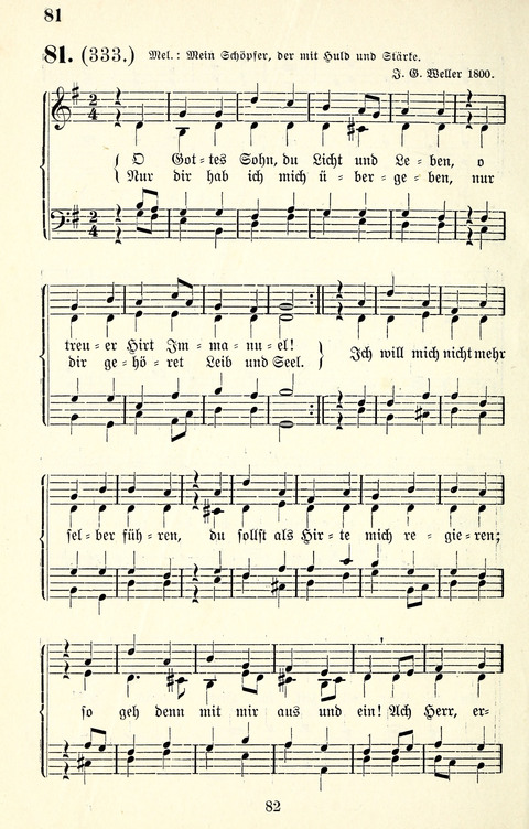 Vierstimmige Melodien für das Gesangbuch: zum gottesdienstlichen und häuslichen Gebrauch in Evangelischen Mennoniten-Gemeinden page 82