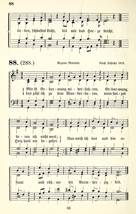 Vierstimmige Melodien für das Gesangbuch: zum gottesdienstlichen und häuslichen Gebrauch in Evangelischen Mennoniten-Gemeinden page 88