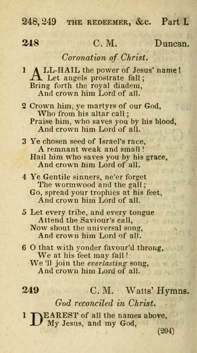 The Virginia Selection of Psalms and Hymns and Spiritual Songs: from the most approved authors; adapted to the various occasions of public and social meetings (New Ed. Enl. and Imp.) page 204