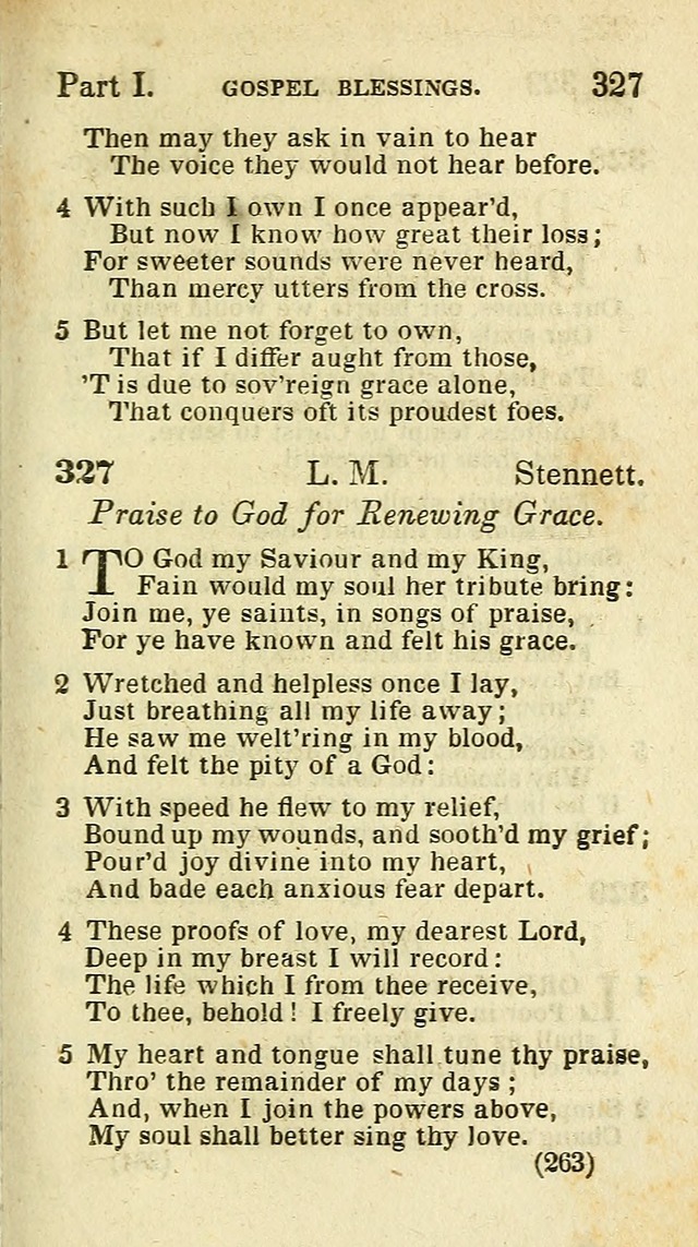 The Virginia Selection of Psalms and Hymns and Spiritual Songs: from the most approved authors; adapted to the various occasions of public and social meetings (New Ed. Enl. and Imp.) page 263