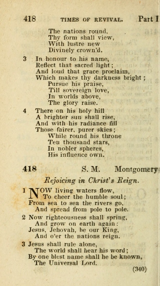 The Virginia Selection of Psalms and Hymns and Spiritual Songs: from the most approved authors; adapted to the various occasions of public and social meetings (New Ed. Enl. and Imp.) page 340
