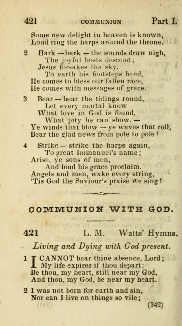 The Virginia Selection of Psalms and Hymns and Spiritual Songs: from the most approved authors; adapted to the various occasions of public and social meetings (New Ed. Enl. and Imp.) page 342