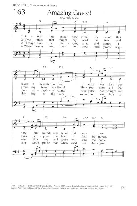 Voices Together 163. Amazing grace! How sweet the sound | Hymnary.org