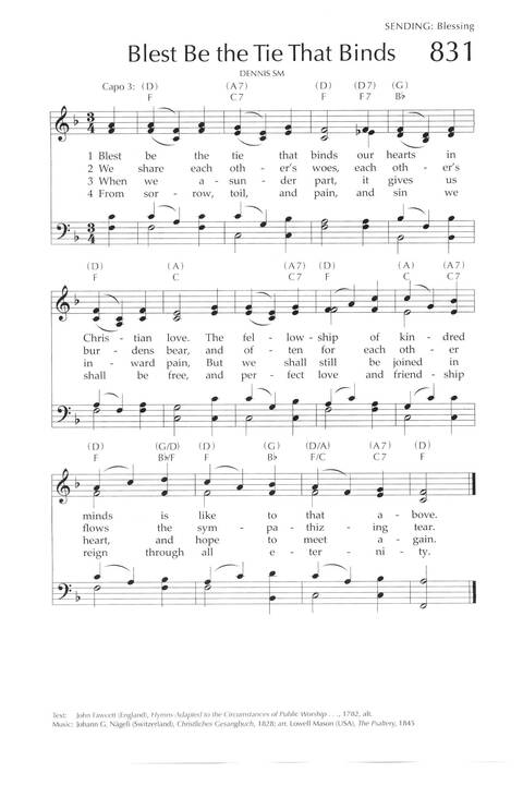 Blest Be the Tie That Binds | Hymnary.org