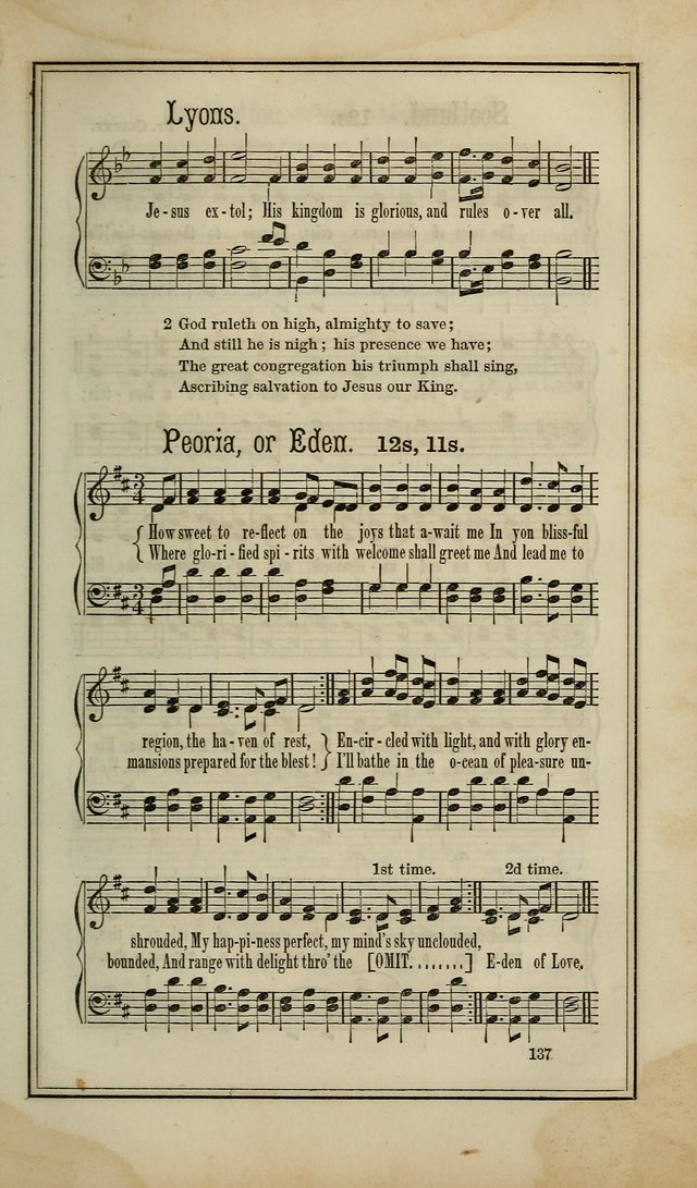 The Voice of melody: a choice collection of hymn tunes for choirs, prayer-meetings, congregations, and family use page 137