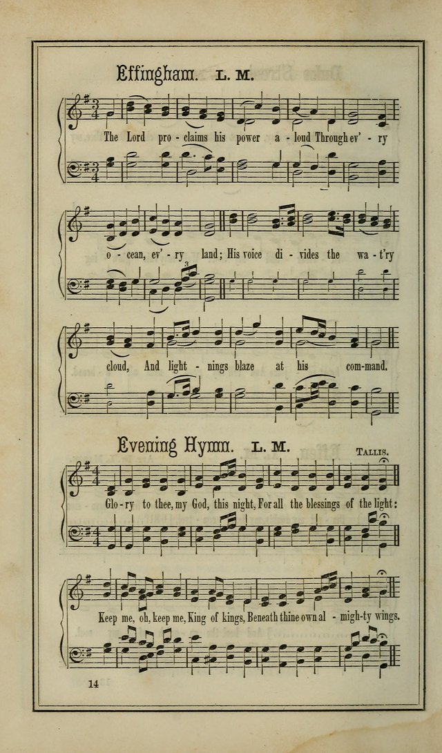 The Voice of melody: a choice collection of hymn tunes for choirs, prayer-meetings, congregations, and family use page 14