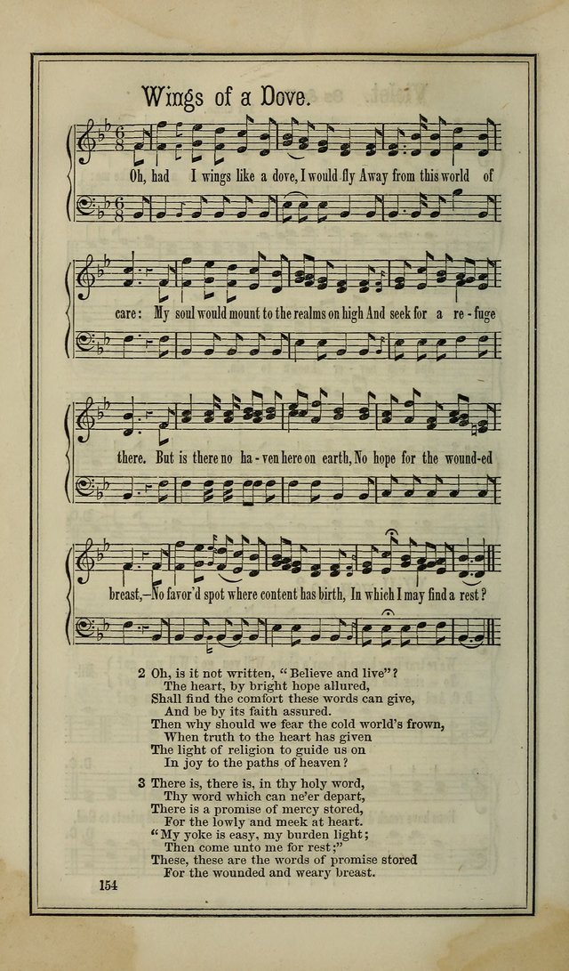 The Voice of melody: a choice collection of hymn tunes for choirs, prayer-meetings, congregations, and family use page 154