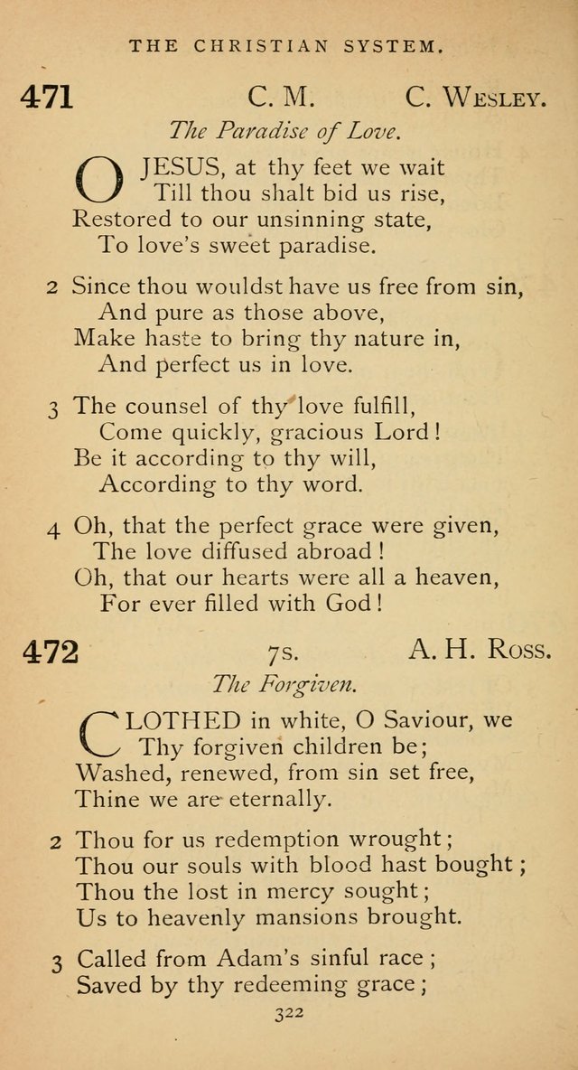 The Voice of Praise: a collection of hymns for the use of the Methodist Church page 322