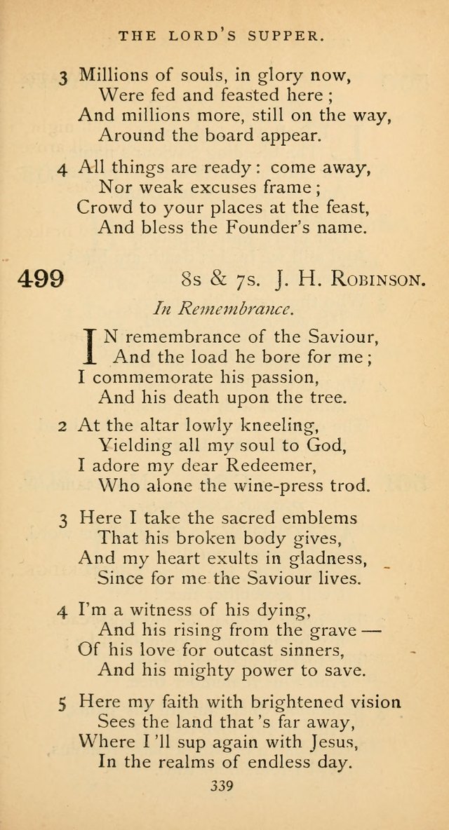 The Voice of Praise: a collection of hymns for the use of the Methodist Church page 339