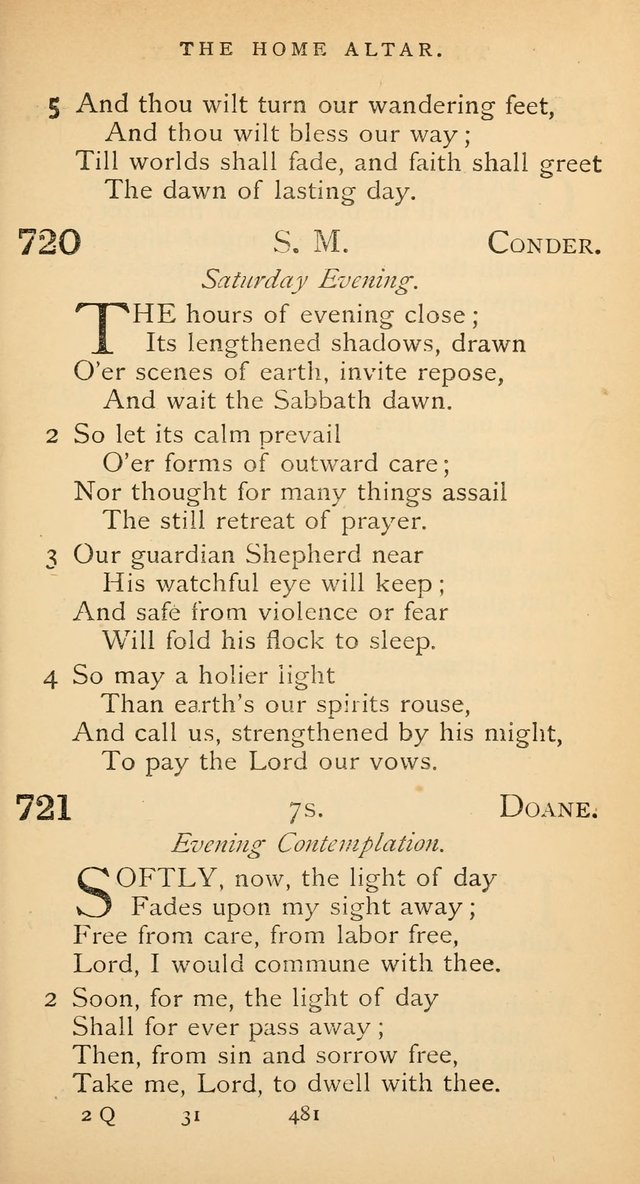 The Voice of Praise: a collection of hymns for the use of the Methodist Church page 481