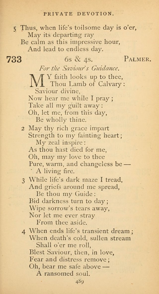 The Voice of Praise: a collection of hymns for the use of the Methodist Church page 489