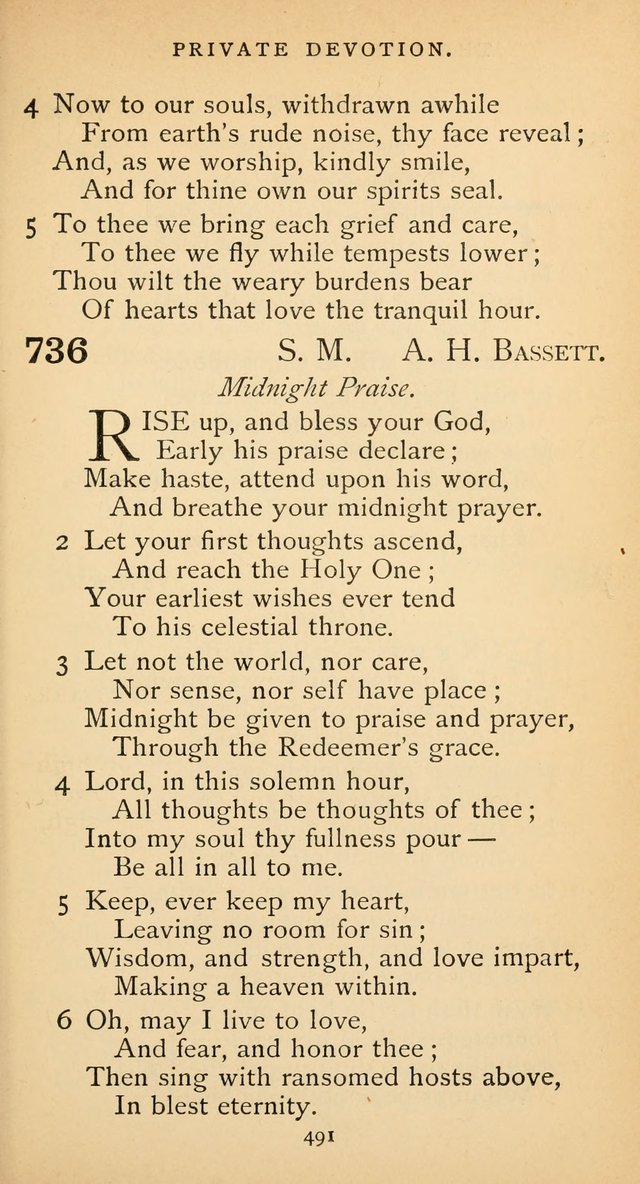 The Voice of Praise: a collection of hymns for the use of the Methodist Church page 491