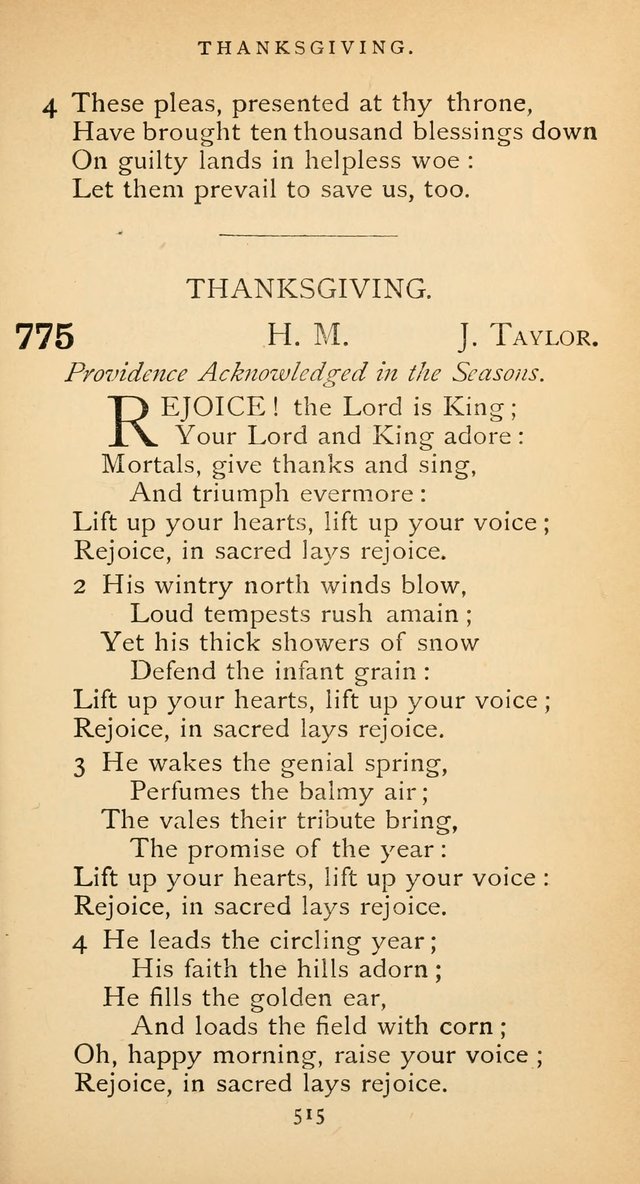 The Voice of Praise: a collection of hymns for the use of the Methodist Church page 515